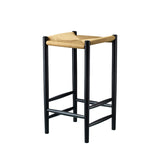 FDB MOBLER J164C Stool - [Wood / Paper Cord Weave]