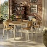 POINTHOUSE COMBO Extendable Dining Table [White/Oak]