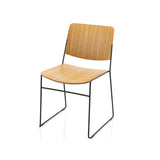 LINK 60X Stackable Conference Chairs [Oak] - Set of 12