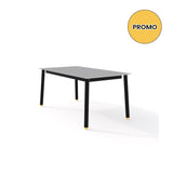 POINTHOUSE COMBO Extendable Dining Table [Black/Ice/Yellow]