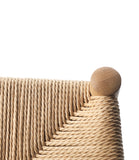 FDB MOBLER J164C Stool - [Wood / Paper Cord Weave]