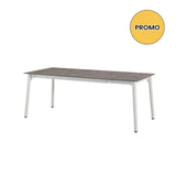 POINTHOUSE COMBO Extendable Dining Table [White/Taupe]