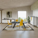 KOBE-1 Dining Room Set with Table, Chairs & 2 Sideboards