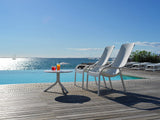 Nardi White Net Lounge chairs & Spritz table by the pool