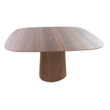 TON POV table walnut 120x120 cm