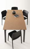 POINTHOUSE DROP Extendable Dining Table [Black/Terracotta]
