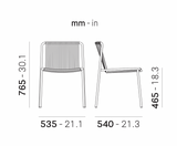 PEDRALI TRIBECA 3660 Chair [Set of 4]