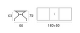 EMU Athena Rectangular Extendable Table 160-210