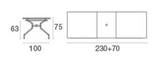 EMU Athena Rectangular Extendable Table 230-300