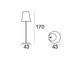 EMU Cone Rechargeable Floor Lamp