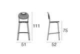 EMU Coupole Barstool [Set of 4]