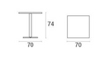 EMU Darwin Square Folding Table - [2 Sizes]