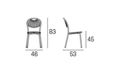 EMU PLUS4 6-10 Seater Extendable Table with COUPOLE Chairs