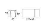 EMU PLUS4 BALCONY Extendable Table [120-172 x 80 cm / 4-8 Seater]