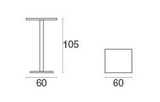 EMU Round Counter Table [Square Shape]