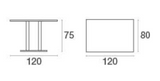 EMU Round Table [Rectangular Shape 80x120 cm]