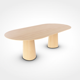 TON POV Oval Table 464 in Natural Beech wood