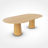 TON POV Oval table 464 in oiled oak