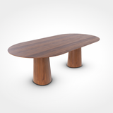 TON POV Oval table 464 in American Walnut