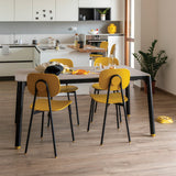 POINTHOUSE COMBO Dining Table [Black/Ice/Yellow]