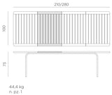 NARDI ALLORO Extendable Table 210 - 280 cm [8-10 Seater]