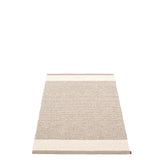 Pappelina EDIT Plastic Rugs - Mud / Vanilla / Linen Metallic - [9 sizes]