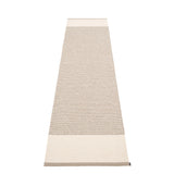 Pappelina EDIT Plastic Rugs - Mud / Vanilla / Linen Metallic - [9 sizes]